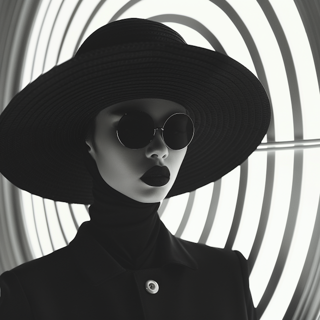 Timeless Noir Fashion Portrait