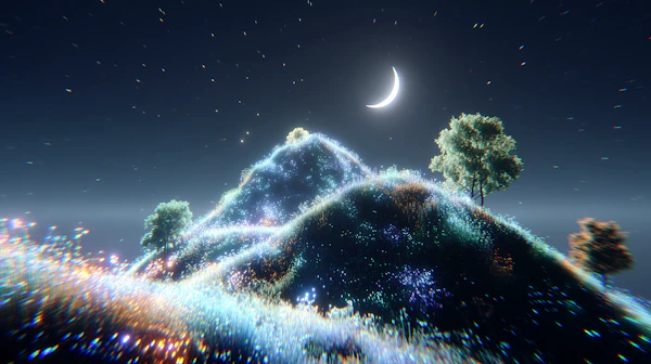 Moonlit Enchanted Hills