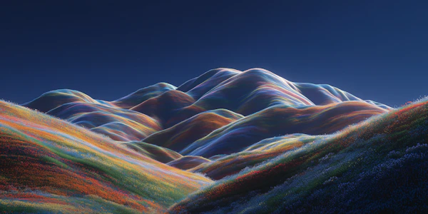 Surreal Vibrant Hills