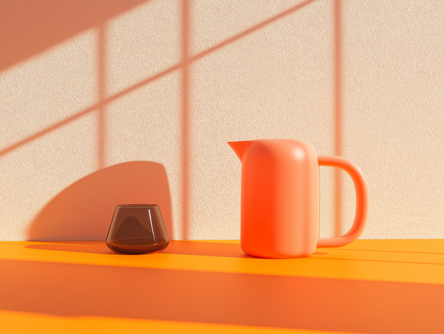 Modern Orange Still Life