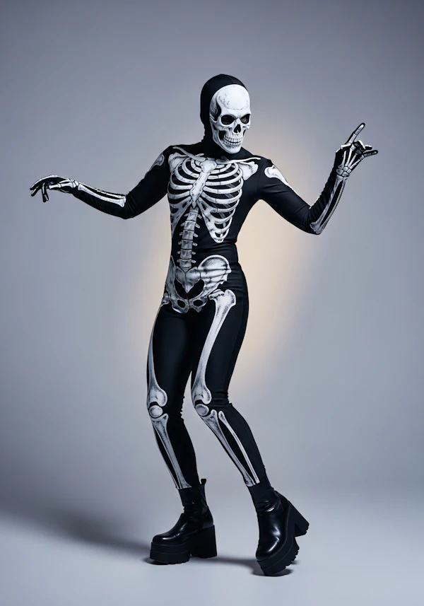 Skeleton Costume Pose