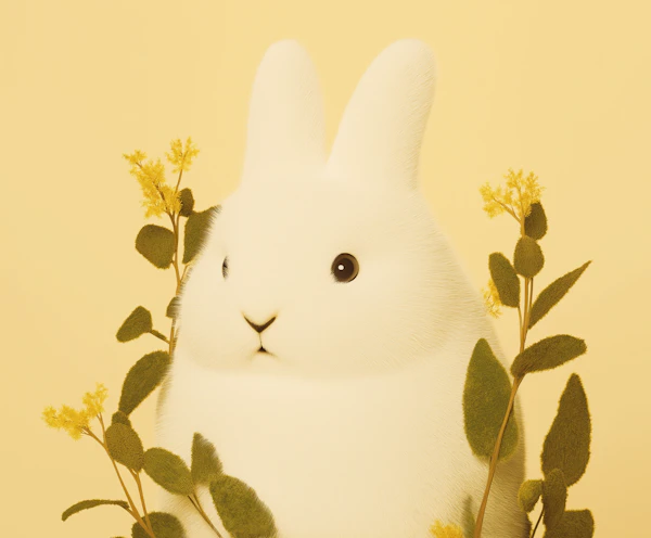 Adorable Rabbit Render