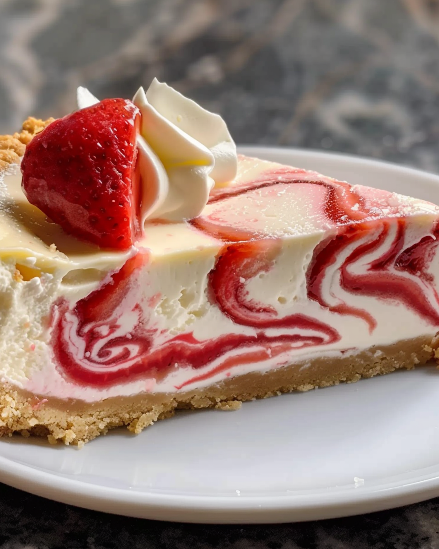 Strawberry Swirl Cheesacake