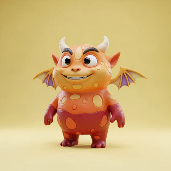 Whimsical Cartoon Creature