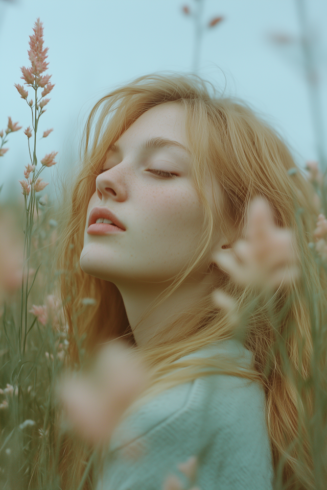 Serene Portrait of a Young Woman