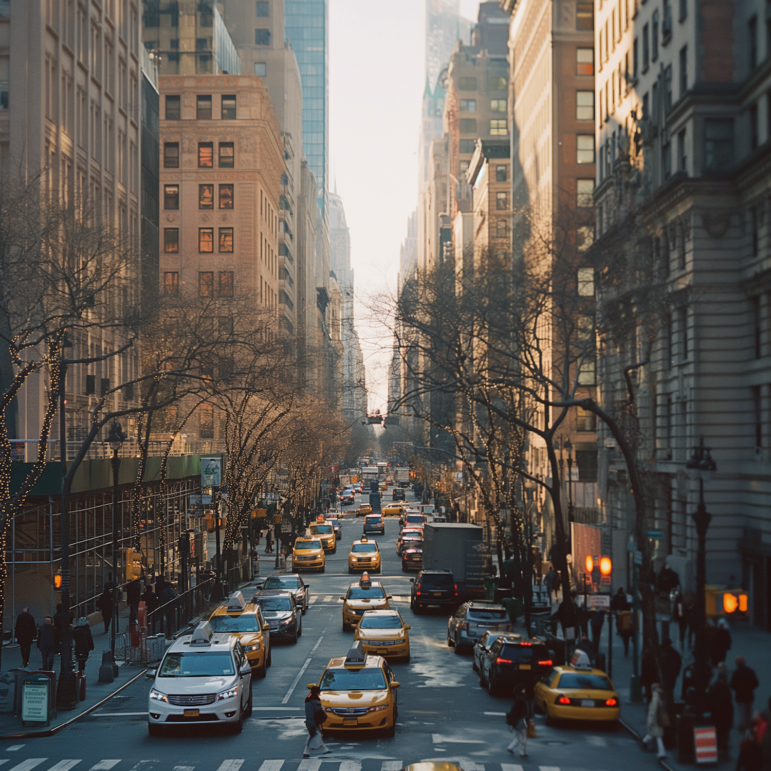 Golden Hour City Street