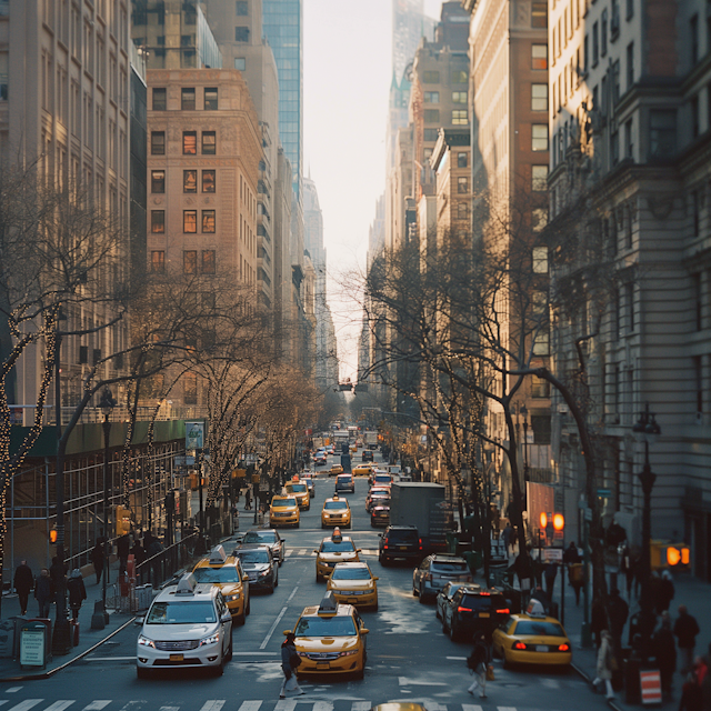 Golden Hour City Street