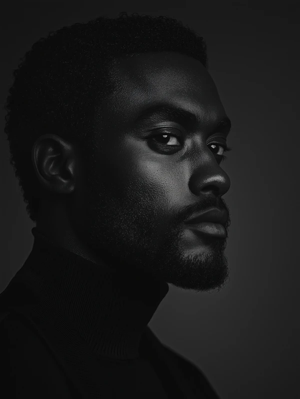 Dramatic Portrait of a Man