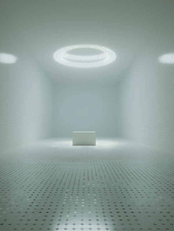 Futuristic Minimal Room