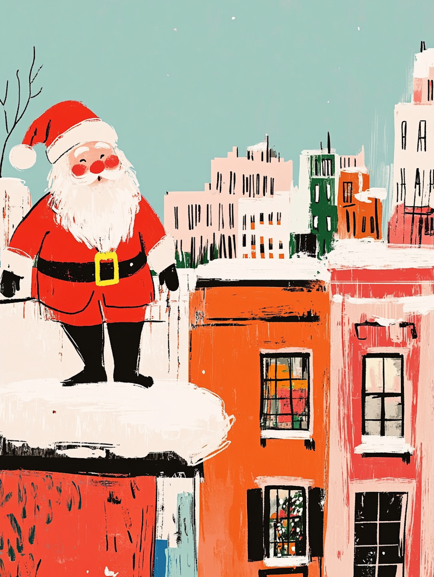 Santa on Rooftop