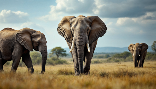 Elephants on the Savanna