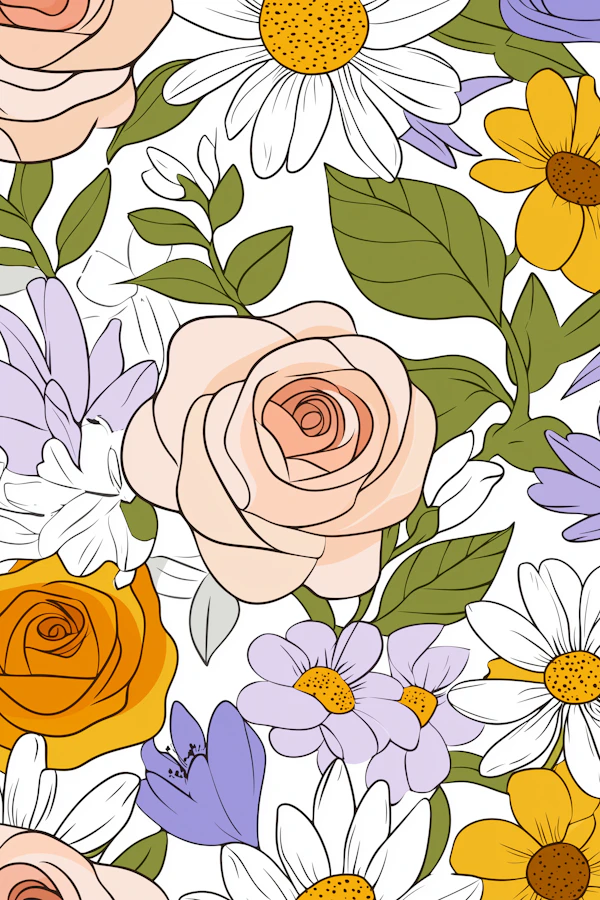 Vibrant Floral Illustration