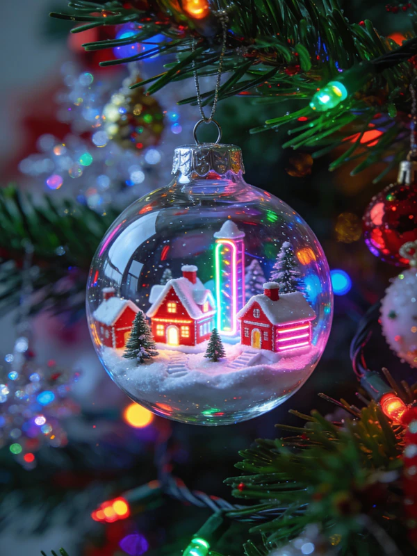 Festive Ornament Scene