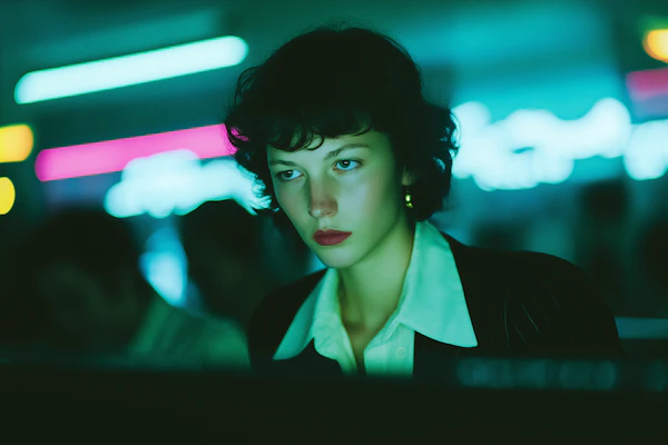 Neon Contemplation