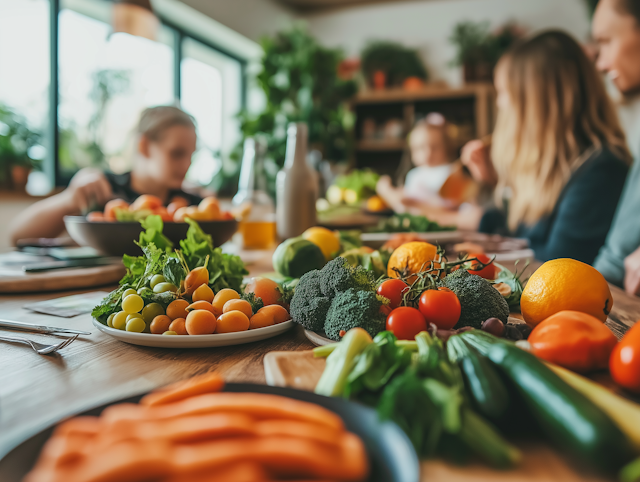 Vibrant Fresh Produce Spread