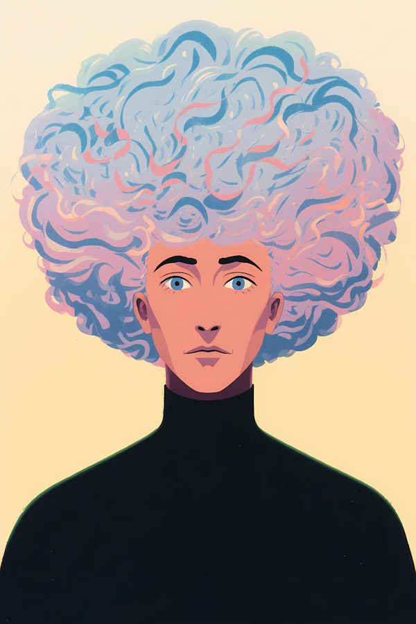 Pastel Hair Portrait