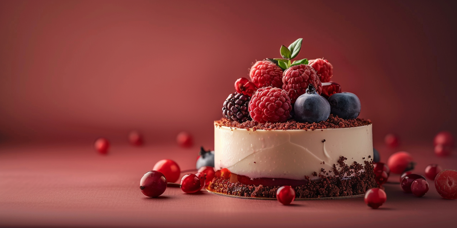 Berry Adorned Cake