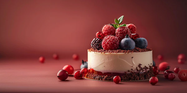 Berry Adorned Cake
