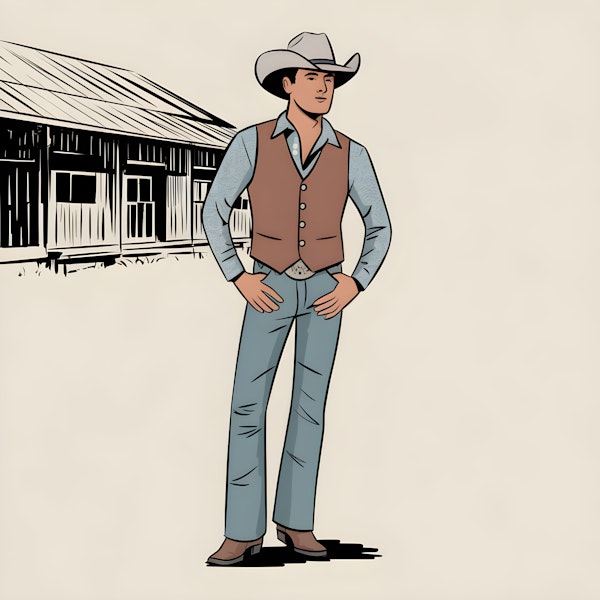 Cartoon Cowboy Character