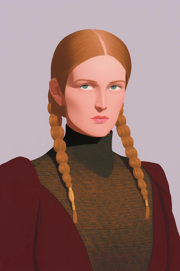 Stylized Woman Portrait