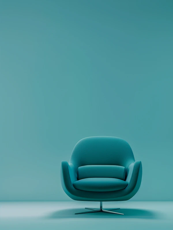 Teal Minimalist Chair