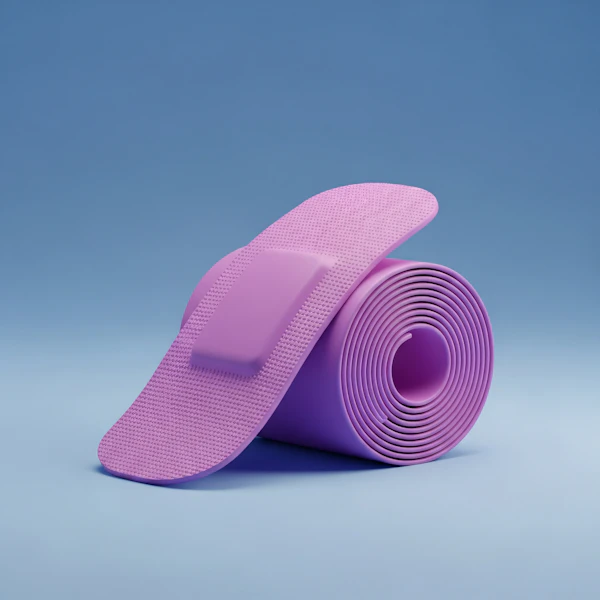 Purple Yoga Mat Display