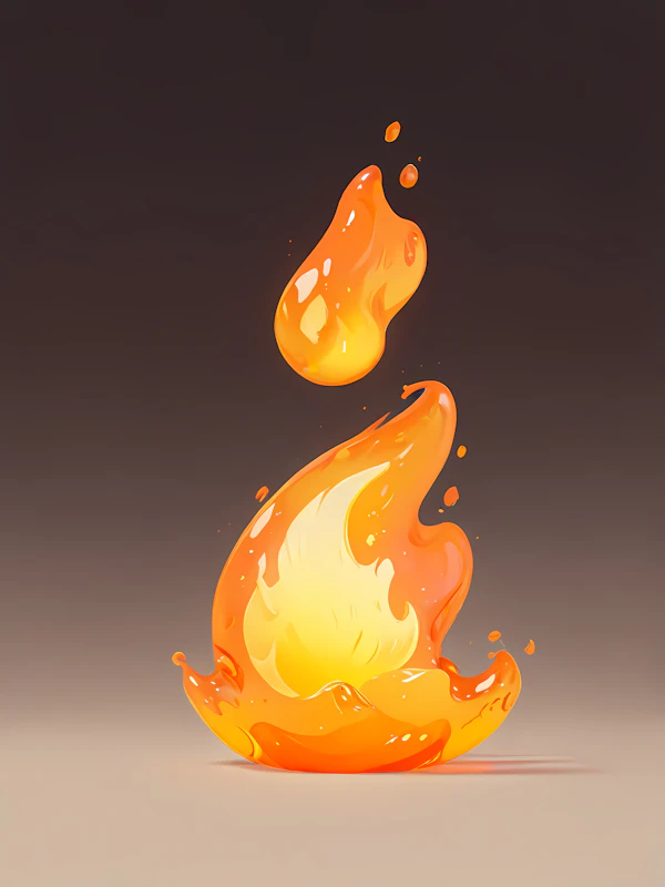 Stylized Flame Art