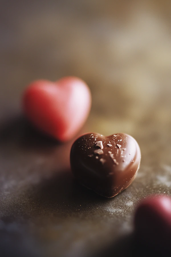 Chocolate Heart with Salt Flakes