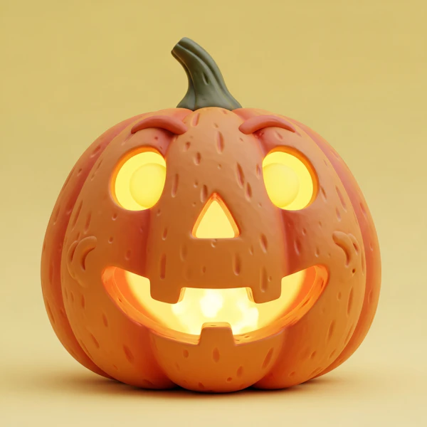 Glowing Pumpkin Decor