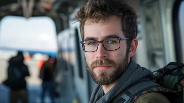 Contemplative Adventurer Portrait