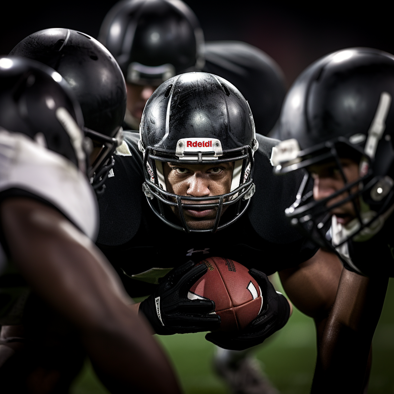 Quarterback's Focused Anticipation