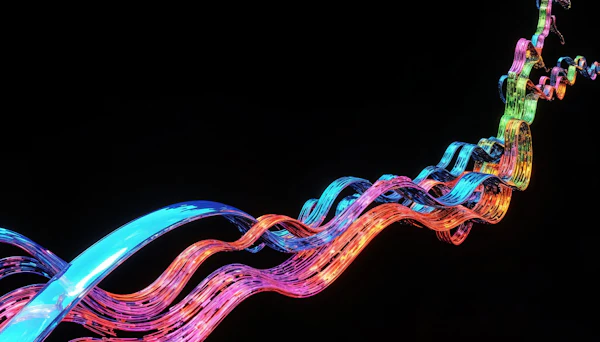 Colorful Intertwined Ribbons