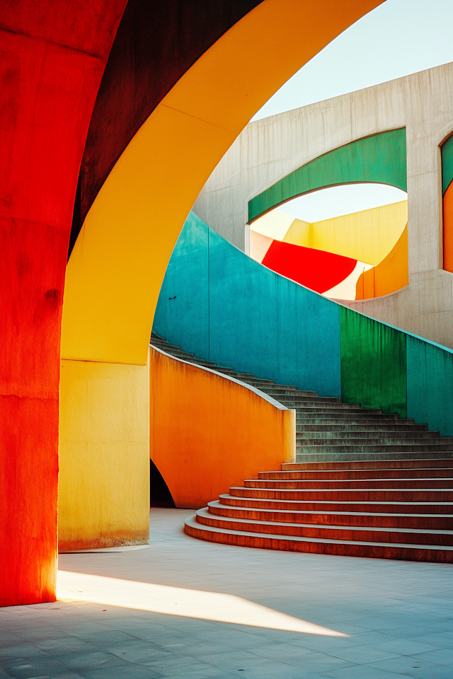 Vibrant Architectural Scene