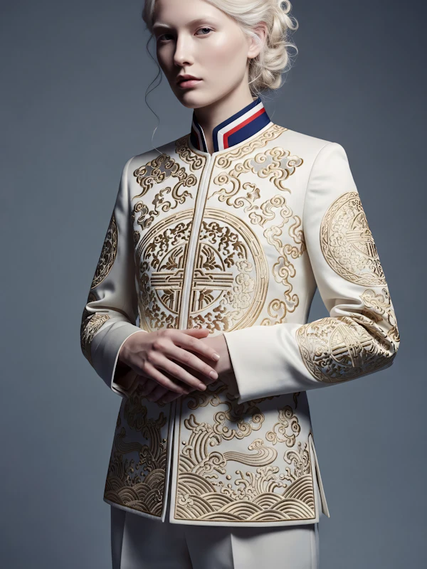 Elegant Embroidered Attire