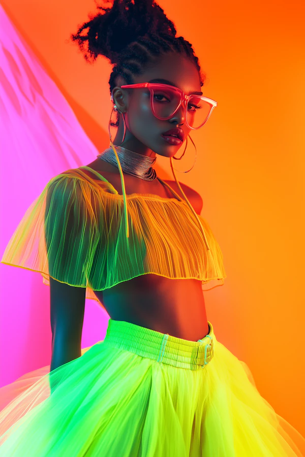 Futuristic Neon Portrait