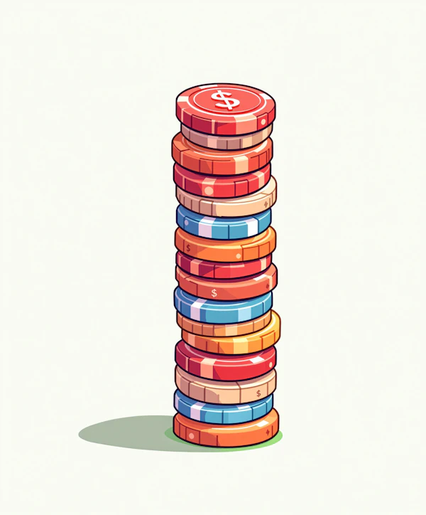 Colorful Poker Chips