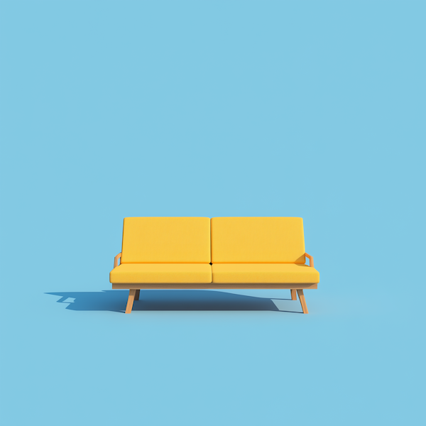 Minimalist Yellow Sofa