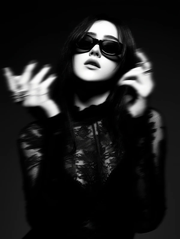 Monochromatic Woman Portrait