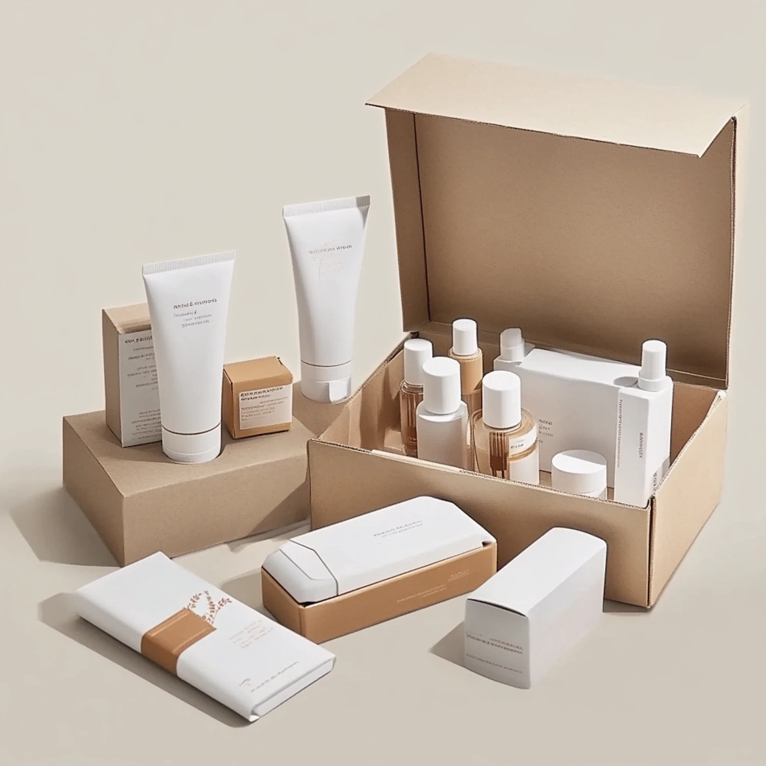 Minimalist Skincare Display