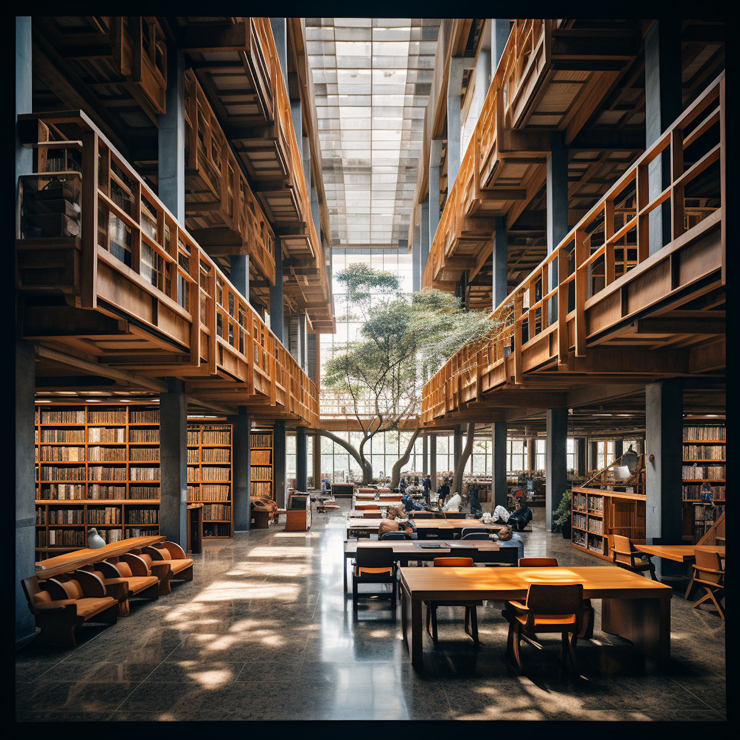 Luminous Atrium Library