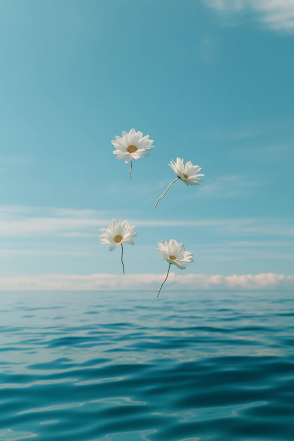 Floating Daisies Scene