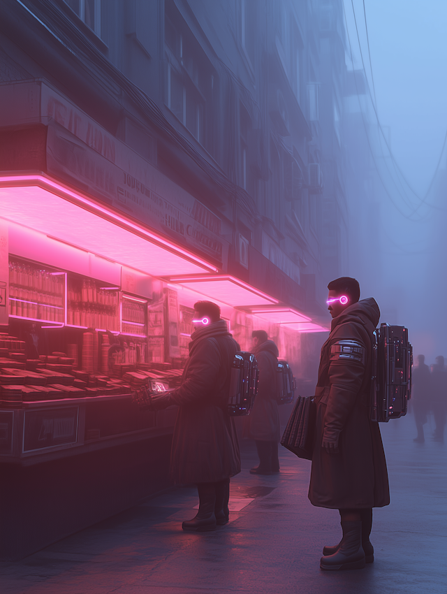 Futuristic Street Market