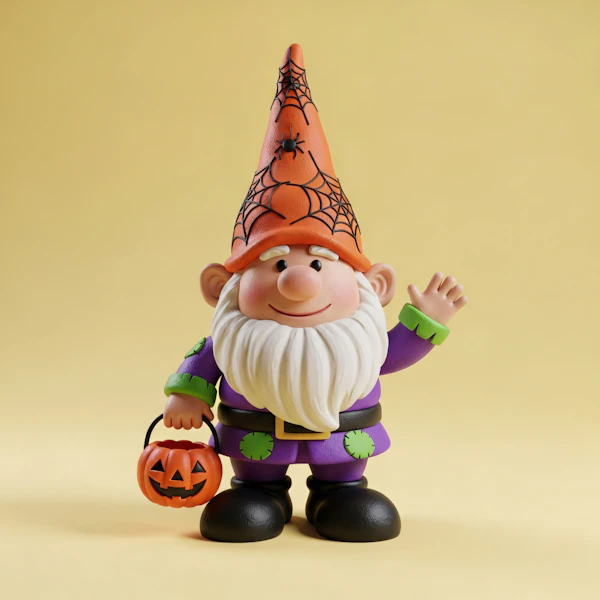 Halloween Gnome Figurine