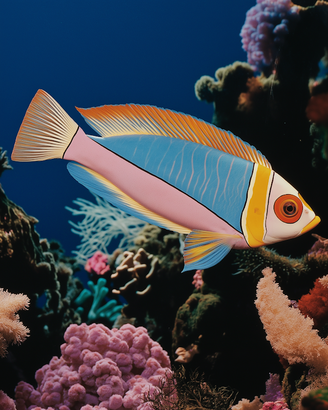 Vibrant Fish in Coral Reef