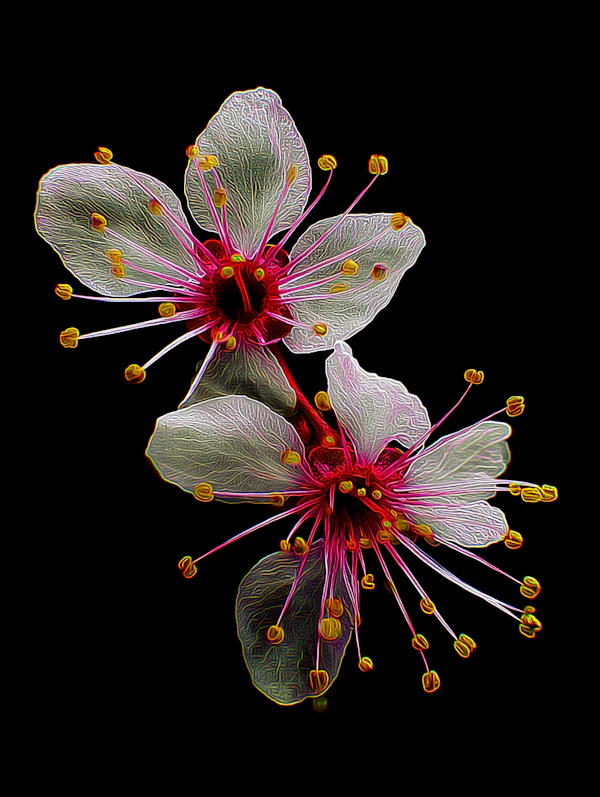 Delicate Floral Art