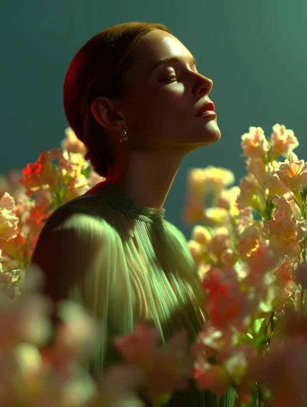Ethereal Floral Portrait