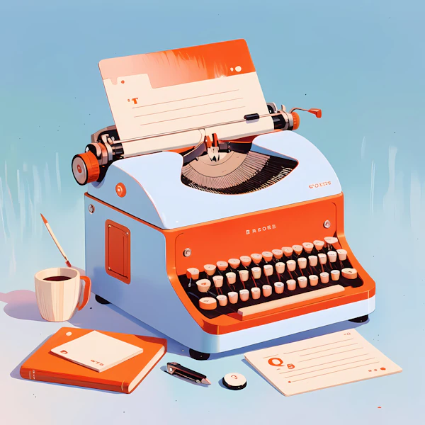 Retro Typewriter Art