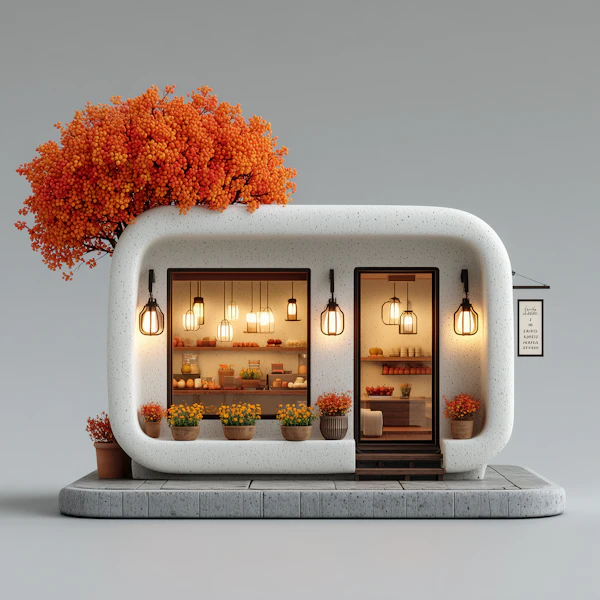 Cozy Modern Shopfront