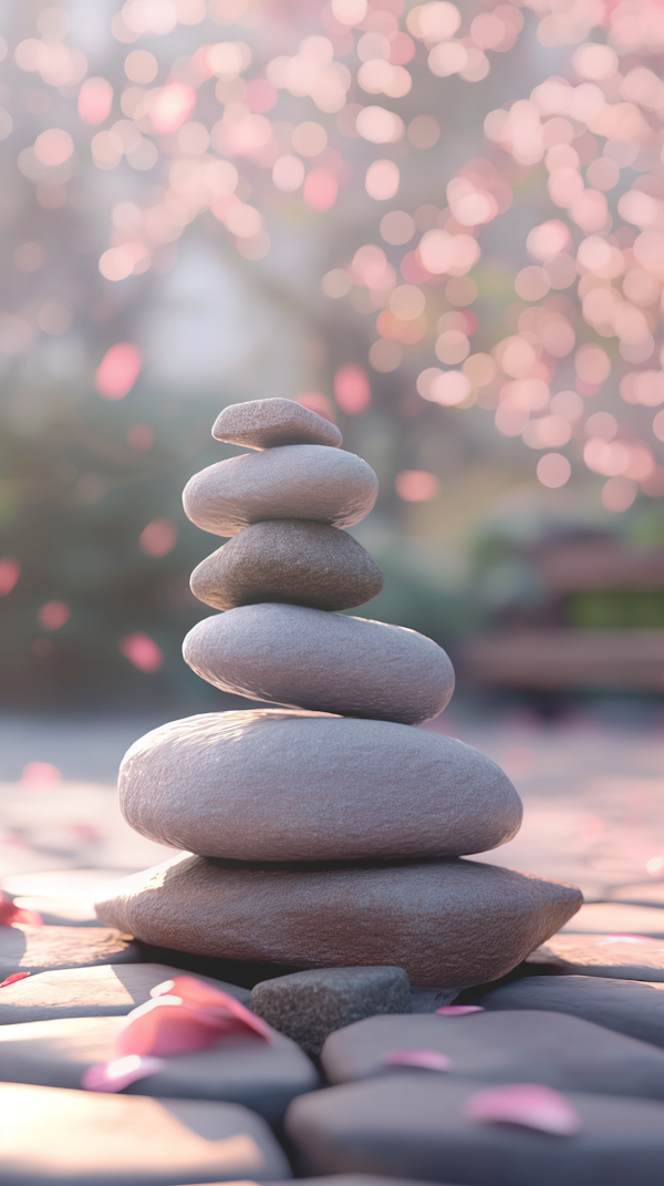 Serene Stone Stack for Meditation