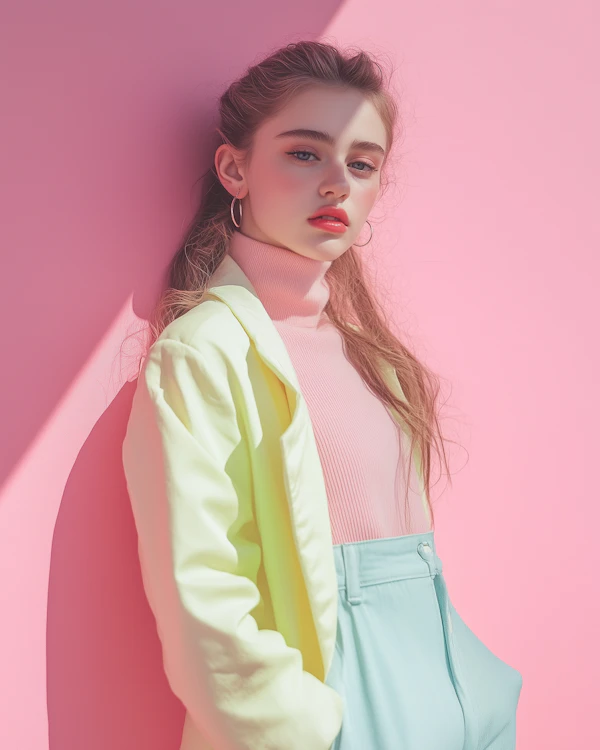 Pastel Fashion Portrait